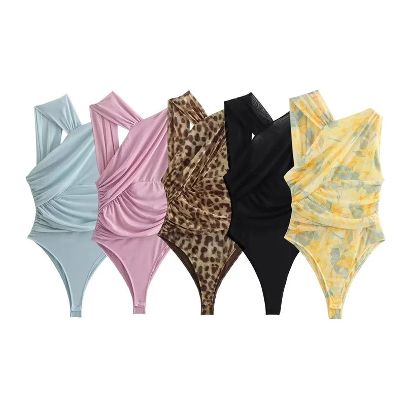 Body de Tule Leopardo Mireille