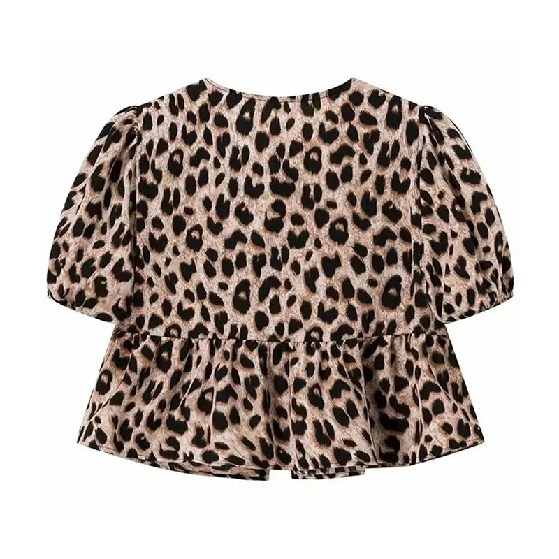 Blusa Cropped Leopardo Isabelle