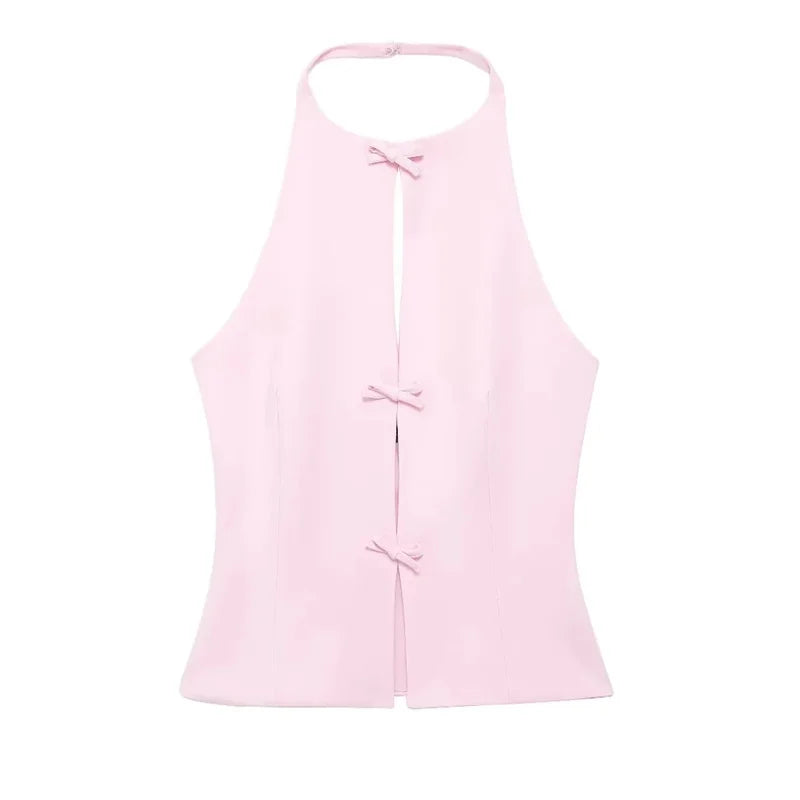 Top Halter com Laço Capucine