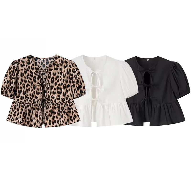 Blusa Cropped Leopardo Isabelle