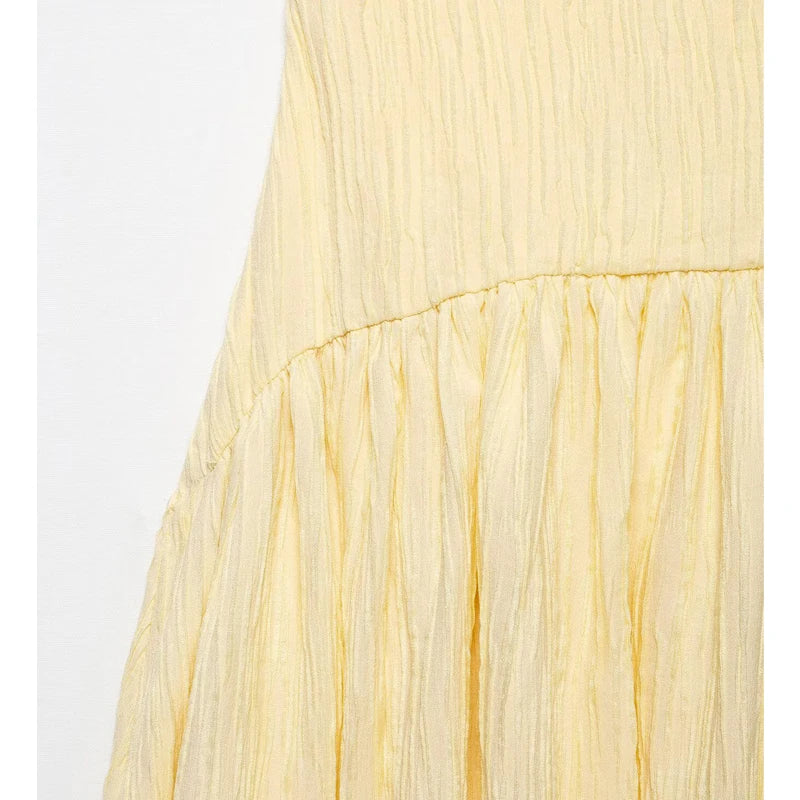 Muyer plissado deslizamento midi vestido mulher elegante festa vestidos longos para mulheres casual vestido de verão alças praia vestido feminino